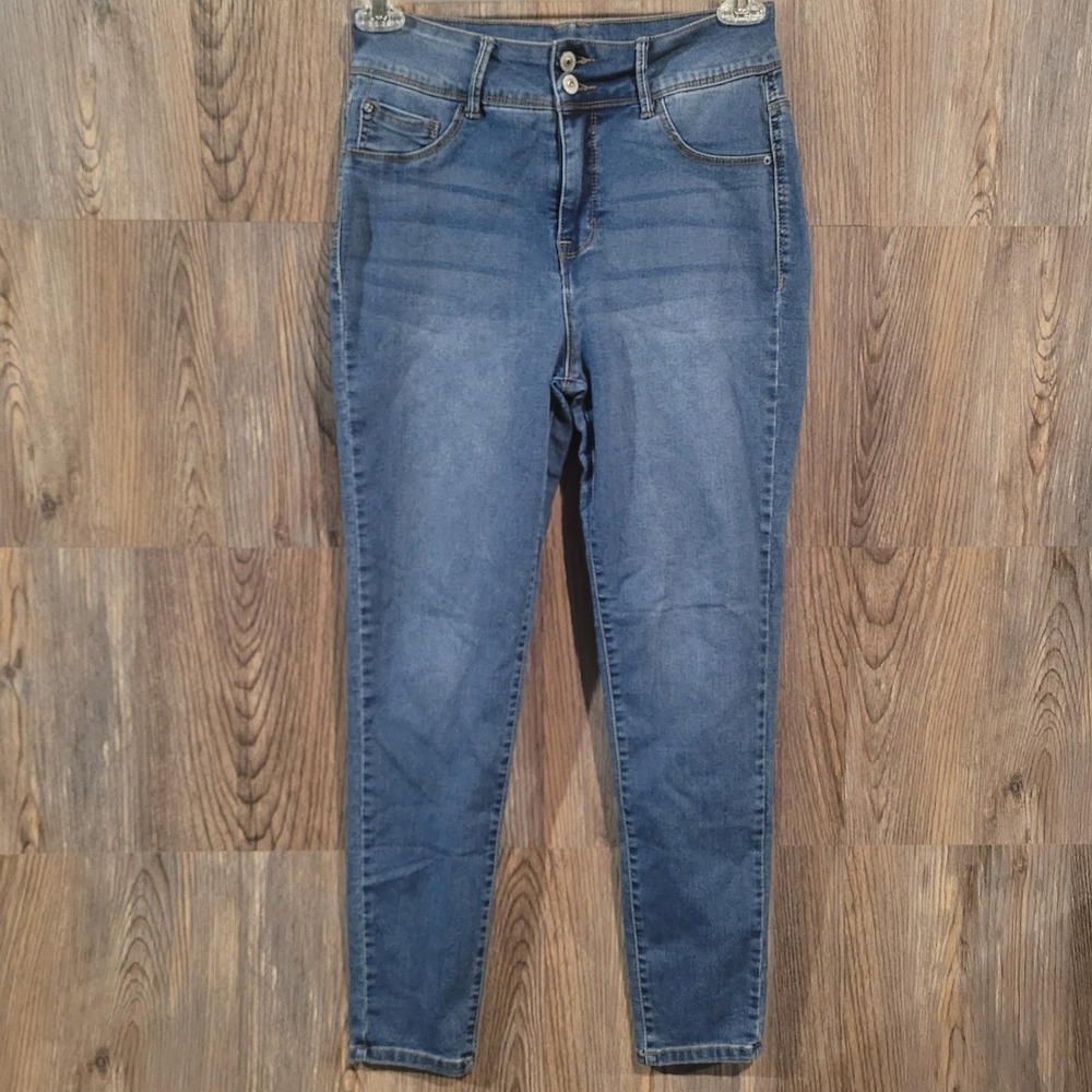 Curve Appeal Skinny Jeans Size 10/30 x 27.5 High Rise Medium Wash Stretch